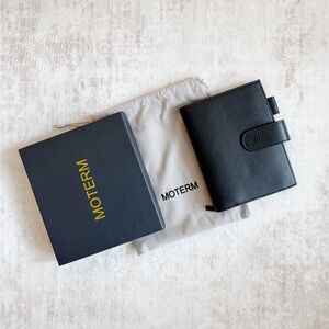 Moterm Leather Notebook Cover A6+ Pebbled Black